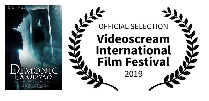 Demonic Doorways Poster and Videoscream festival award 2019